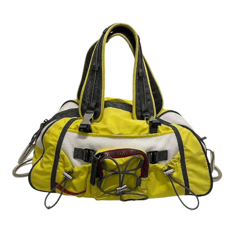 Bag Deals PRADA/Hand Bag/Nylon/YEL/lenea rossa duffle