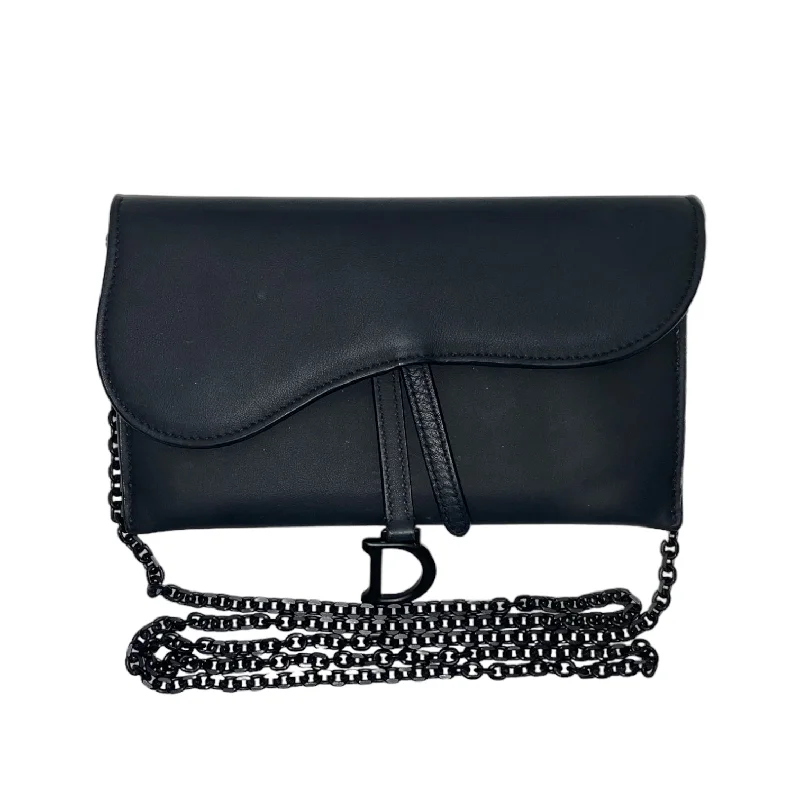 New Year Party Bag For Celebrations Christian Dior/Bag/Leather/BLK/SADDLE WOC