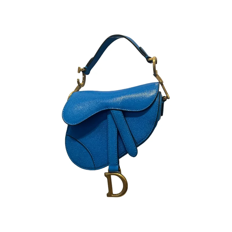 Affordable Bags Christian Dior/Cross Body Bag/Leather/BLU/MICRO SADDLE BAG