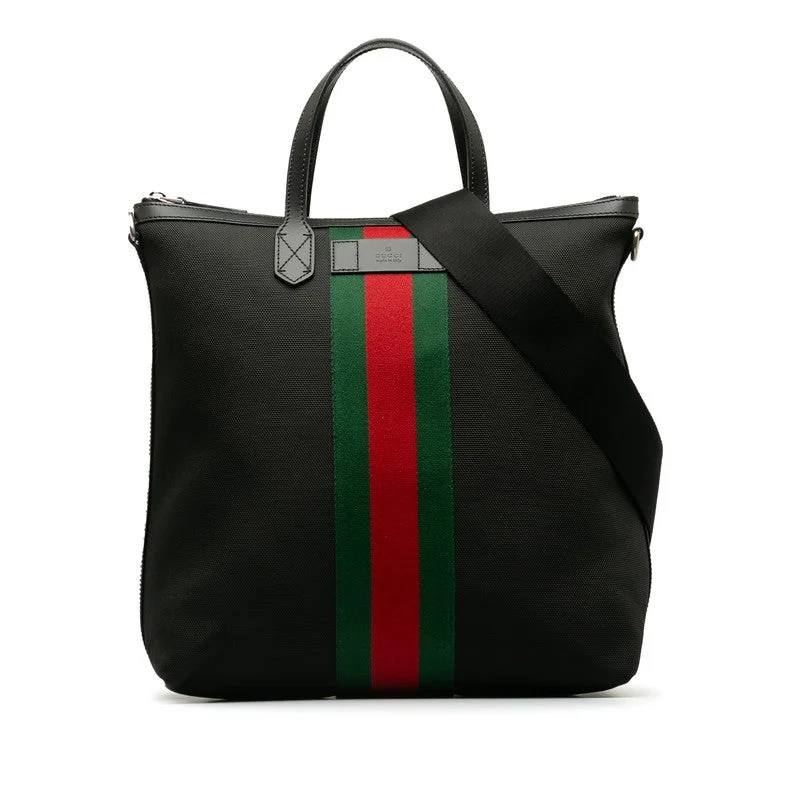 Festival Bags For Concerts And Events 2WAY 619751 Black Multicolor Canvas Leather  GUCCI