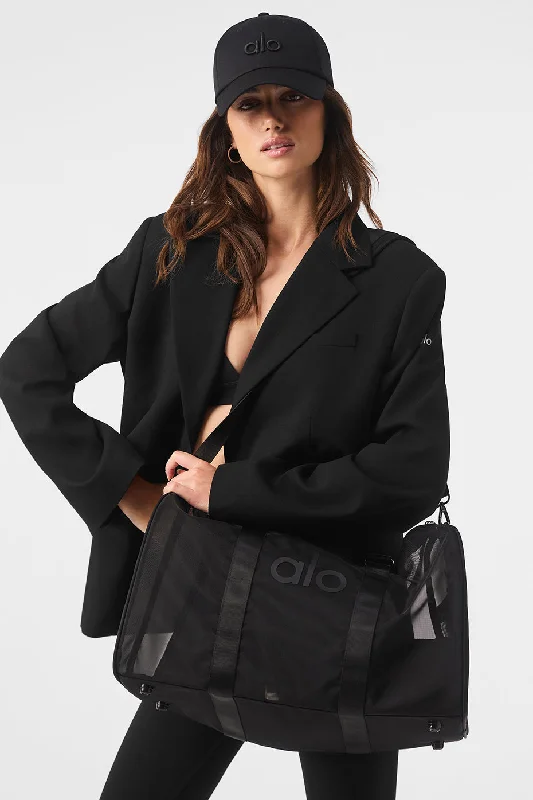 Rustic Bags For Outdoor And Nature-Inspired Looks Sheer Duffle - Black