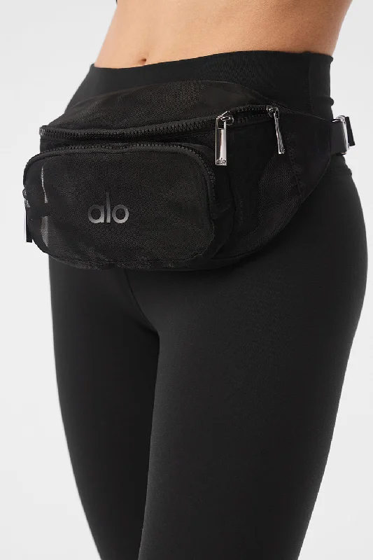 Durable And Fashionable Bags For Daily Use Sheer Fanny Pack - Black