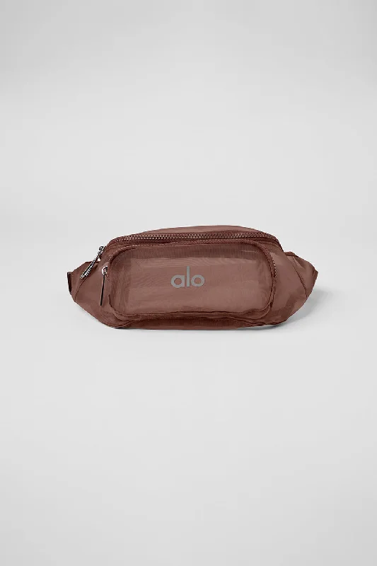 High-Quality Bags Sheer Fanny Pack - Chestnut