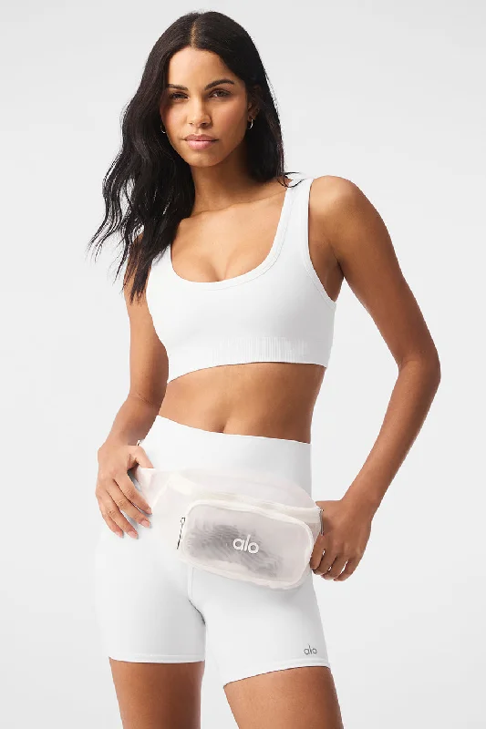 Eco-Friendly Bags For Sustainable Fashion Lovers Sheer Fanny Pack - White