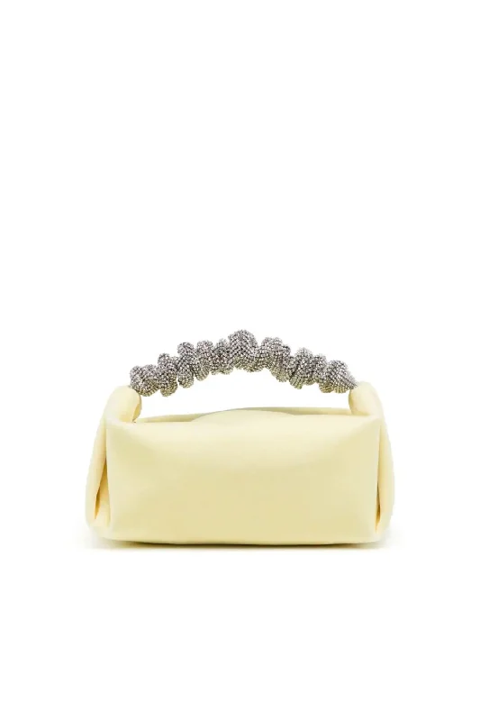 Affordable Bags For College Students On Sale Alexander Wang Crystal Scrunchie Velvet Mini Bag - Vanilla