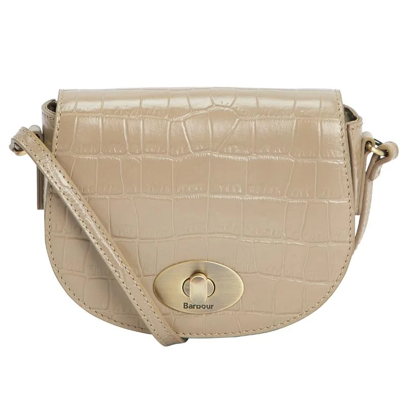 Retro Lovers Barbour Eilein Ladies Leather Saddle Bag - Honey