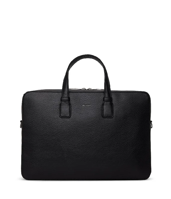 Functional Bags For Busy Moms And Dads Belem Briefcase in Black from Matt & Nat