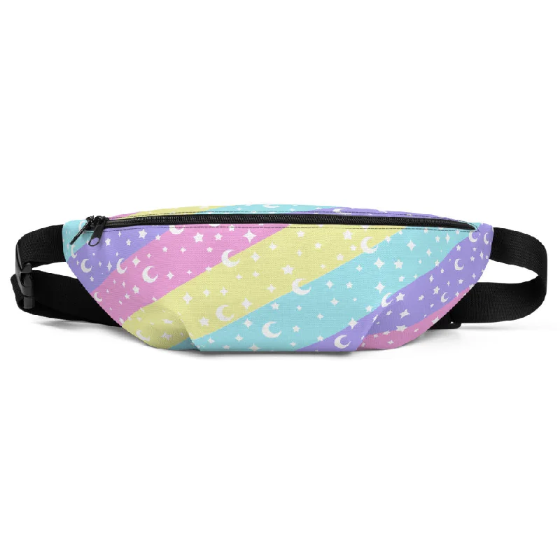 Luxury Bags For Working Professionals Cosmic Rainbow Fanny Pack