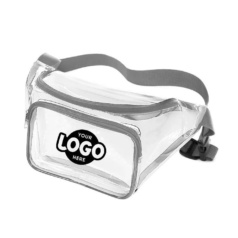 Discounted Designer Bags For Clearance Sale Custom Printed Nissun Clear Fanny Pack FP3122 Discounted Designer Bags For Clearance Sale Custom Printed Nissun Clear Fanny Pack FP3122