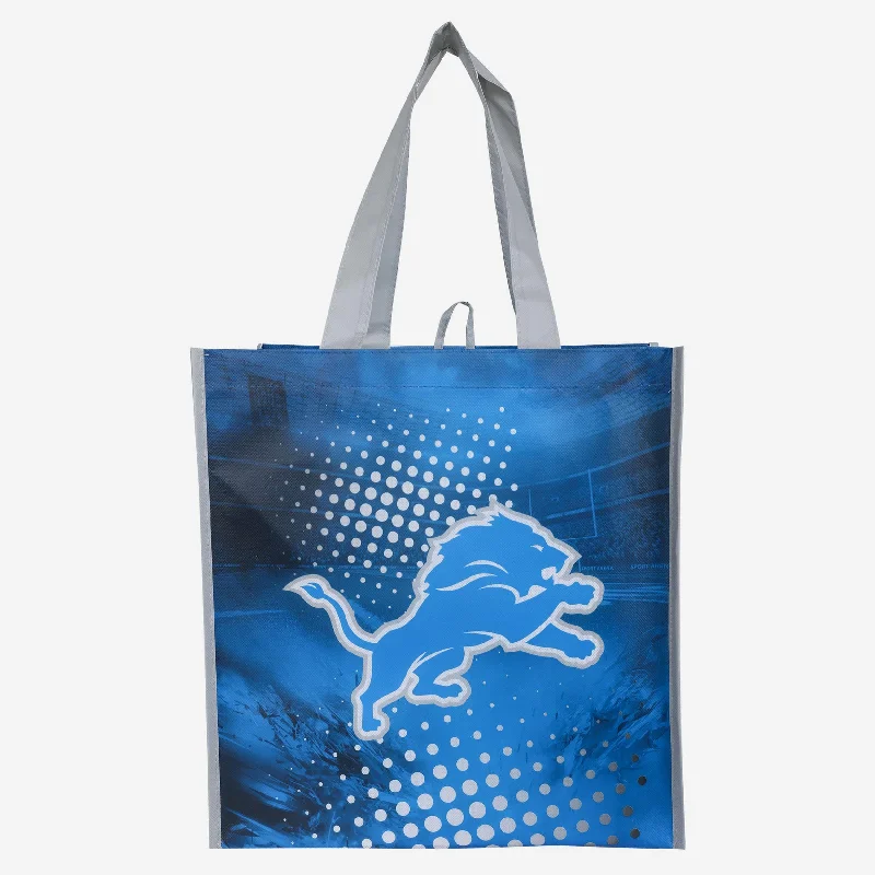 Anti-Theft And Budget-Friendly Bags Detroit Lions 4 Pack Reusable Shopping Bag