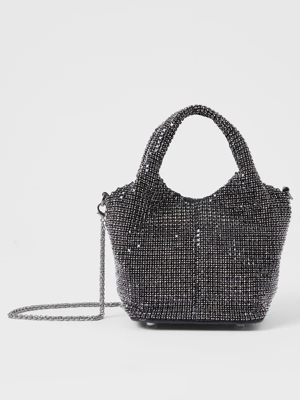 Durable And Cheap Bags Diamante Bucket Bag