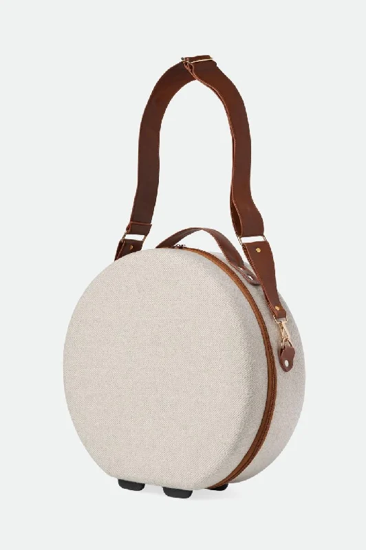Luxury Bags With Premium Materials And Craftsmanship Done Proper Fedora Travel Case - Cream/Beige