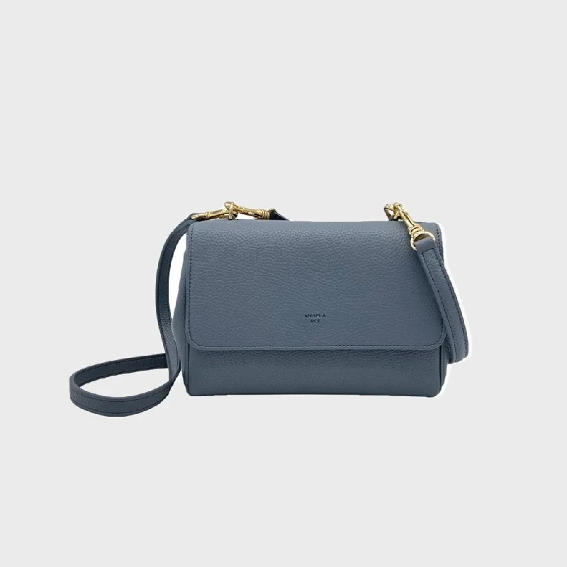 Bags For Personalized Gifts Eloise Soft Satchel in Stone Blue from Angela Roi