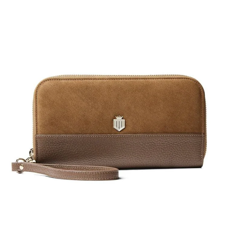 Discounted Designer Bags For Clearance Sale Fairfax & Favor Salisbury Ladies Travel Purse - Tan