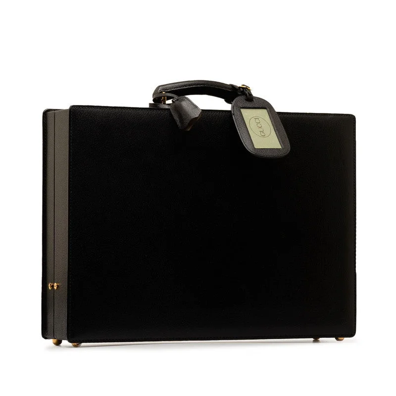 Bag For Modern Fashion Gucci Briefcase Black Leather  Gucci