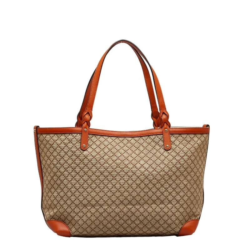 Luxury Bags For Working Professionals Gucci Diamond s Bag 247209 Beige Orange Canvas Leather Ladies Gucci