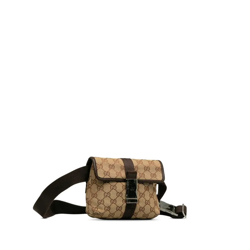 Sporty Bags For Active And Athletic Lifestyles Gucci GG canvas 131236 Body Bag Canvas/Ledger Beige Lady Tree