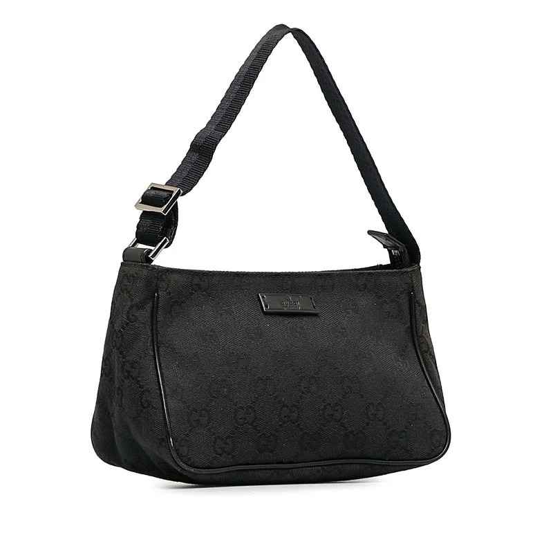 Lightweight And Functional Bags For Travel And Work Gucci GG canvas accessories 106644 black canvas leather ladies Gucci