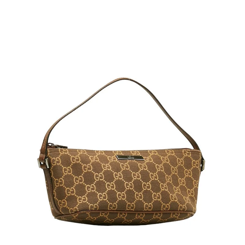 Glamorous Bags For Evening Events And Parties GUCCI Boat Bag in Monogram Canvas Brown 039 1103