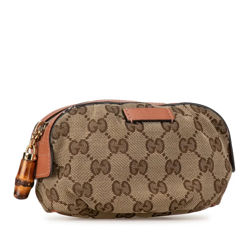 Stylish Bag For Women Gucci GG canvas bamboo 246174 beige pink canvas leather ladies Gucci Stylish Bag For Women Gucci GG canvas bamboo 246174 beige pink canvas leather ladies Gucci