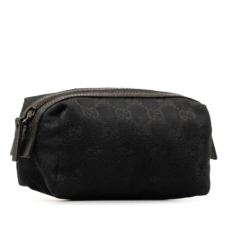Tote Bag For Everyday Use Gucci GG Canvas Pouch 245947 Black Canvas Leather  Gucci