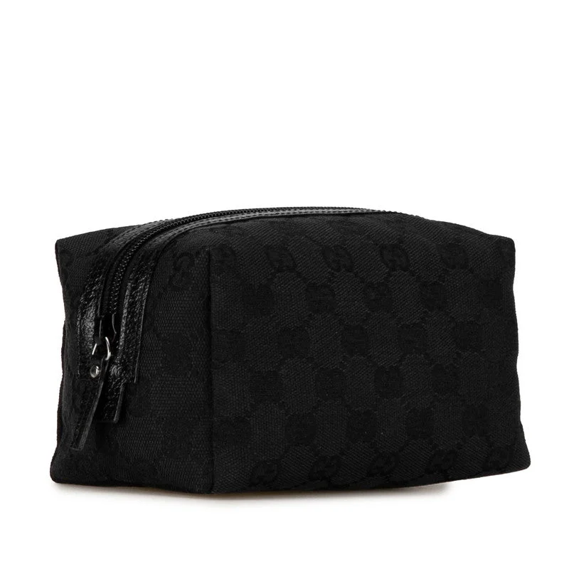Affordable Bags For Budget Shoppers Gucci GG Canvas Pouch 29595 Black Canvas Leather Gucci Affordable Bags For Budget Shoppers Gucci GG Canvas Pouch 29595 Black Canvas Leather Gucci