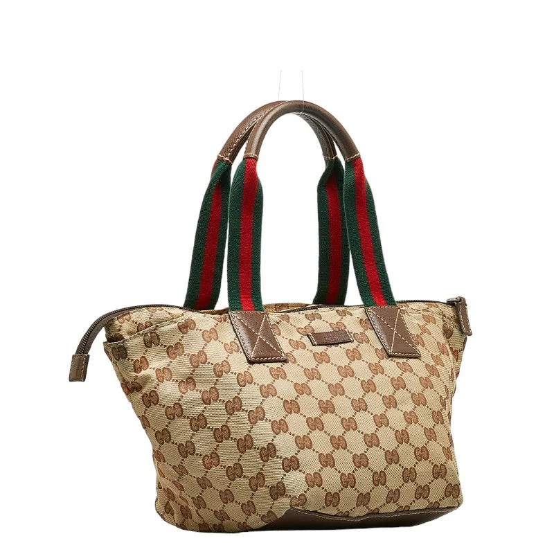 Rustic Bags For Outdoor And Nature-Inspired Looks Gucci GG canvas tooth bag 131228 Brown canvas leather ladies Gucci
