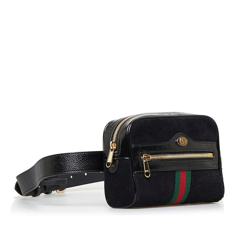 Bags For Outdoor Adventures Gucci GG Office Shelly Line Sliding Body Bag West Bag 517076 Black Emmeline Sweater Ladies Gucci
