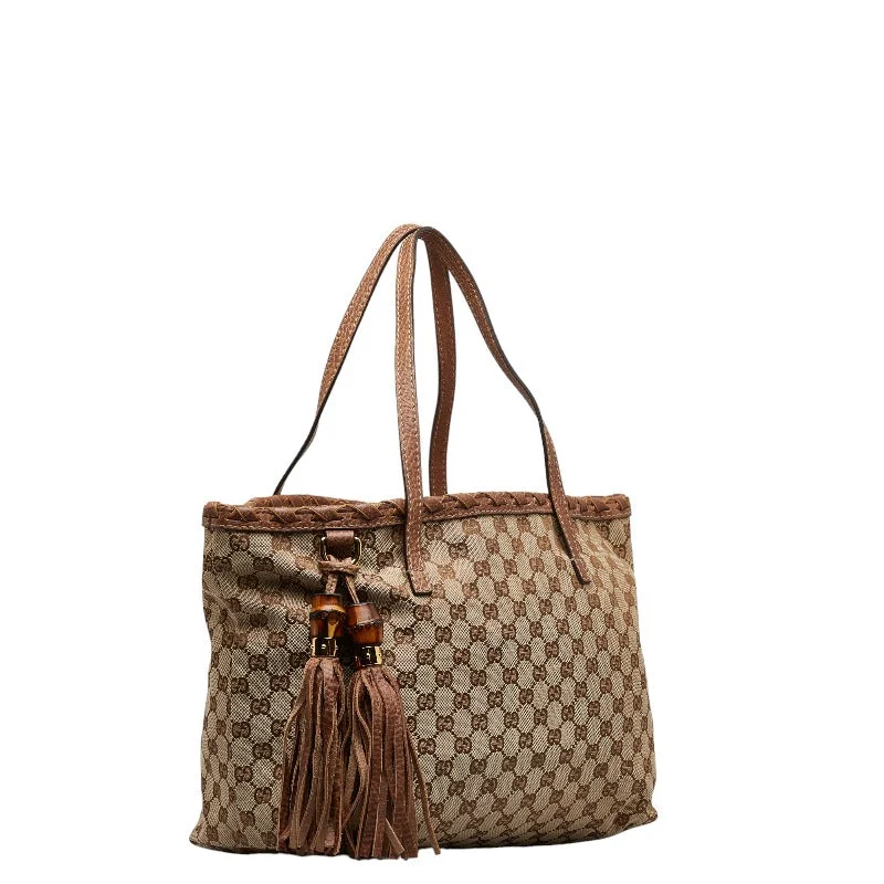 Functional Bags For Busy Moms And Dads GUCCI Gucci GG canvas 218780 tooth bag canvas/leather beige brown