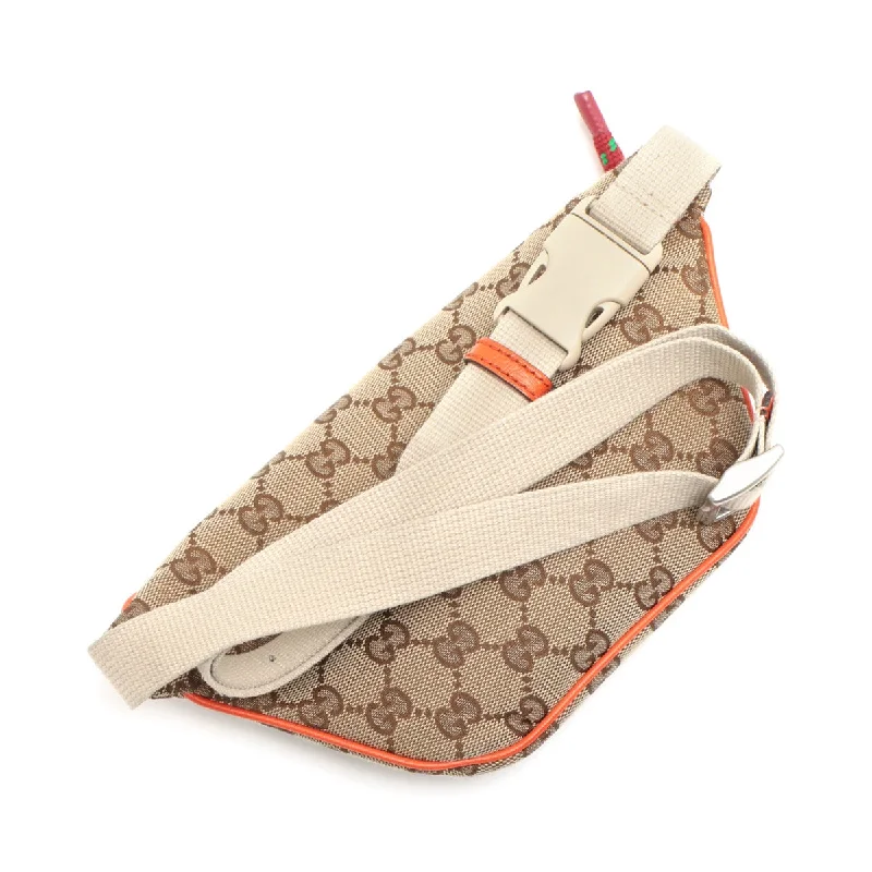 Seasonal Clearance Bags For Summer, Winter, Etc. Gucci x North Face GG Canvas Canvas x Leather Body Bag Beige x Orange 650299