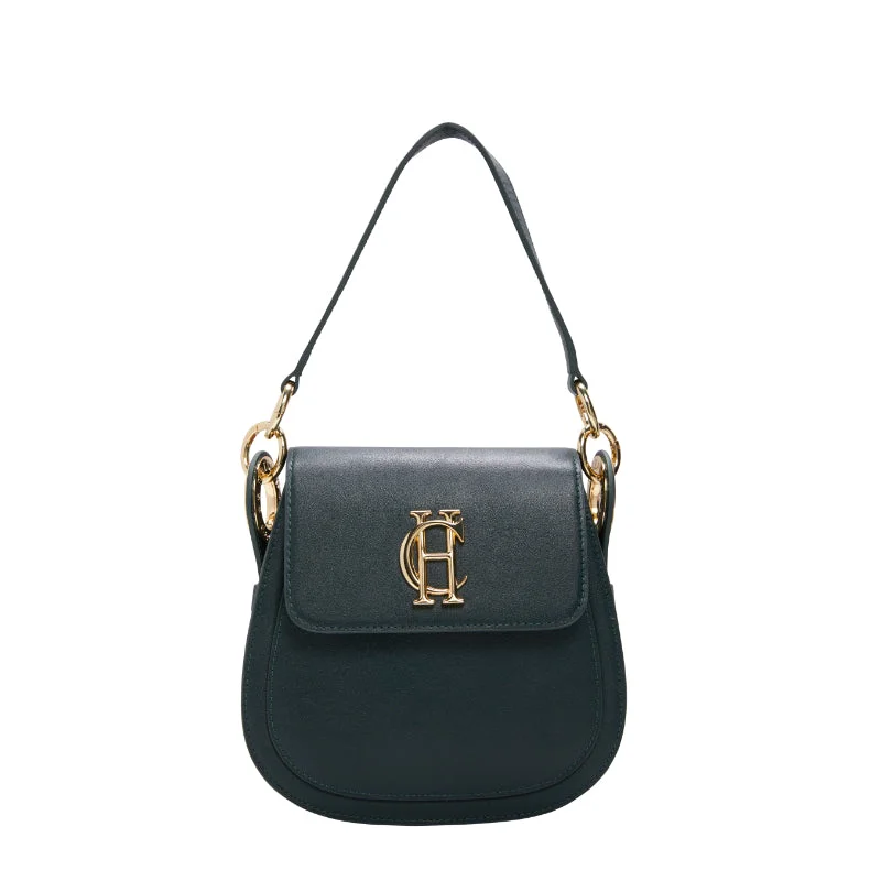 Cyber Monday Discounts On Bags Holland Cooper Chelsea Ladies Saddle Bag - Emerald