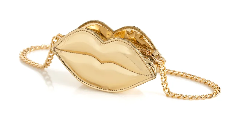 Eco-Friendly Bags For Sustainable Fashion Lovers Kiss Mini Bag - Gold