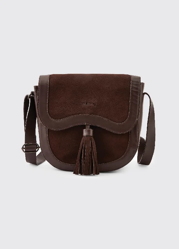 Discounted Designer Bags On Sale Monart Ladies Saddle Bag - Cigar