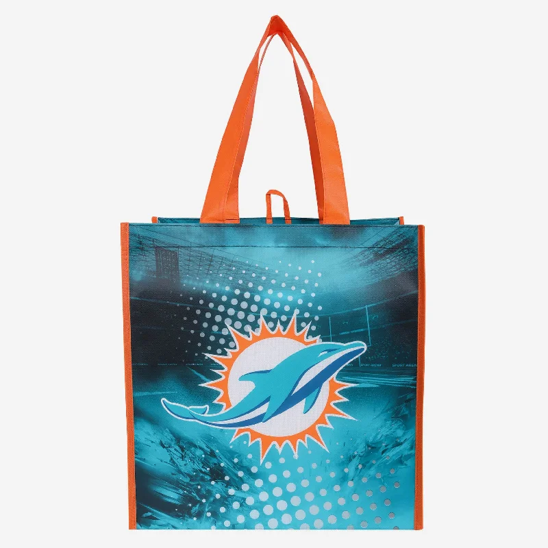 Durable And Cheap Bags Miami Dolphins 4 Pack Reusable Shopping Bag