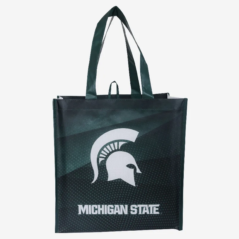 Lightweight Bags With Clearance Prices Michigan State Spartans 4 Pack Reusable Shopping Bag