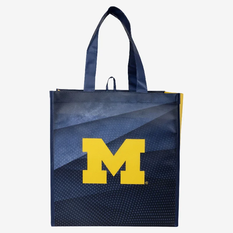 Scratch-Resistant And Luxury Sale Bags Michigan Wolverines 4 Pack Reusable Shopping Bag