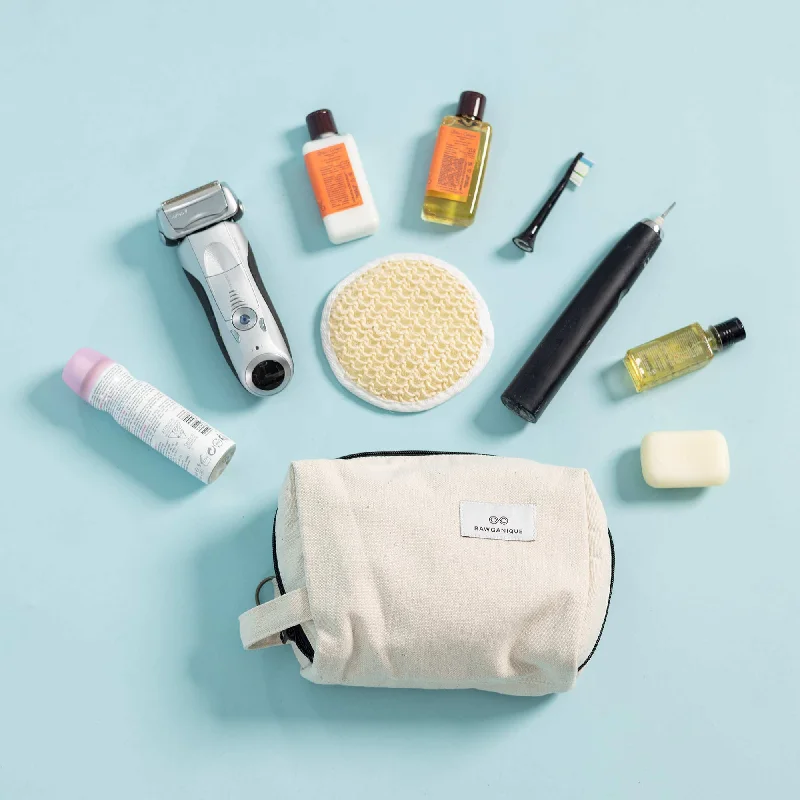 Affordable Bags For Budget Shoppers LAFAYETTE 100% Organic Cotton Dopp Kit | Toiletries & Travel Accessories Organizer Bag (Plastic-free)