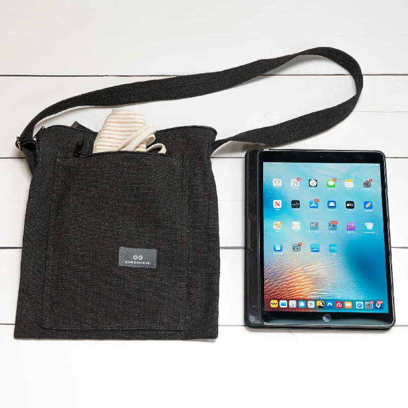 Senior Travelers DIDGERIDOO 100% Organic Hemp Tablet Satchel (Plastic-free)