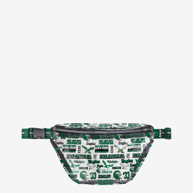 Limited-Time Offer On Trendy Bags Philadelphia Eagles Repeat Retro Print Clear Fanny Pack