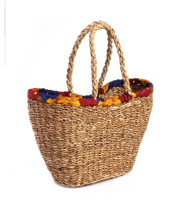 Tote Bag For Everyday Use Sari Wrap Shopping Basket