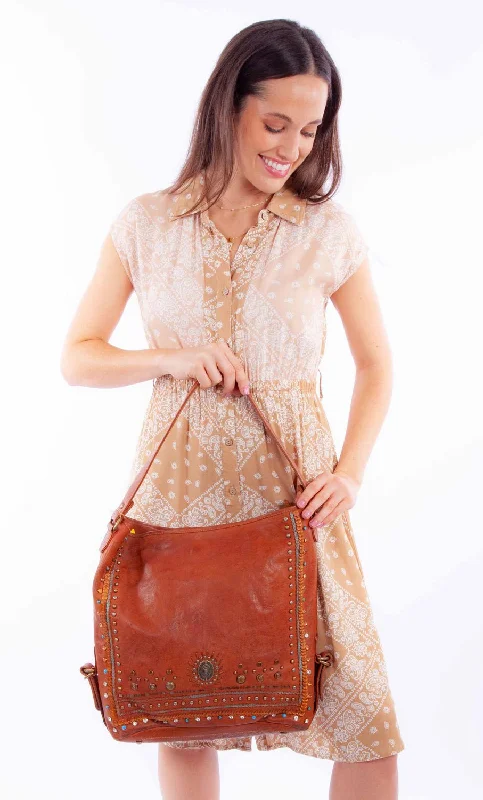 Customizable Bags For Personalized Style Scully Womens Large Brass Cognac Leather Bucket Bag