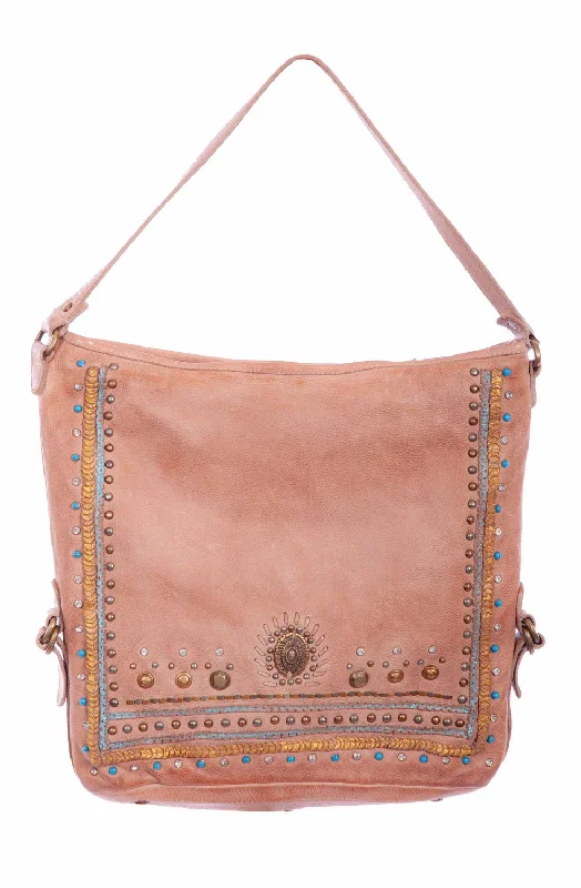 Lightweight And Functional Bags For Travel And Work Scully Womens Large Brass Sand Leather Bucket Bag