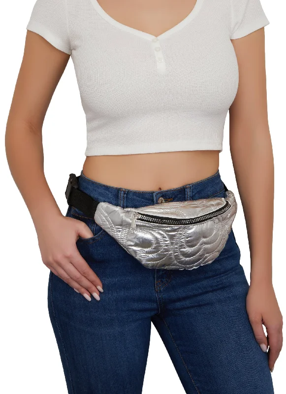 Bag Deals Heart Quilted Fanny Pack