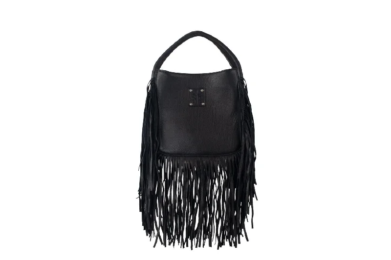 Eco-Friendly And Discounted Bags STS Ranchwear Womens Indie Sugar Black Buffalo Leather Satchel Bag Eco-Friendly And Discounted Bags STS Ranchwear Womens Indie Sugar Black Buffalo Leather Satchel Bag