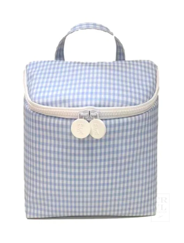 Bags For Urban And Trendy Looks Take Away Lunch Bag- Gingham Mist