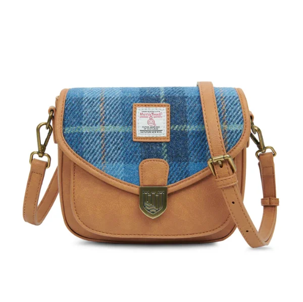 Vintage-Inspired Islander® Mini Saddle Bag with Harris Tweed®