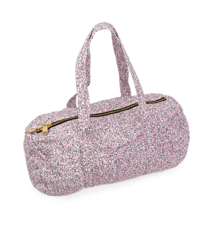 Limited-Time Offers On Trendy And Stylish Bags Theme Girls Duffle Pink Ditsy Floral