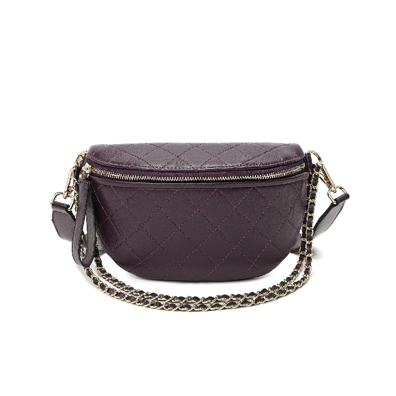 Rustic Bags For Outdoor And Nature-Inspired Looks Tiffany & Fred Quilted Leather Fanny Pack