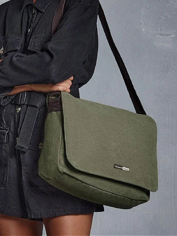 Uxury Designer Handbag Brands Vegan Canvas Despatch Satchel Bag | Multiple Colours