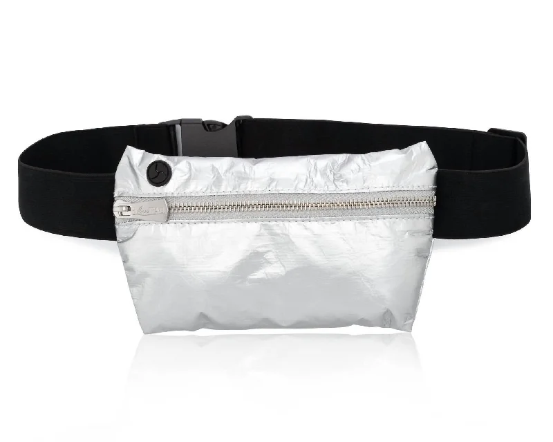 Functional Bags For Busy Moms And Dads Women's Travel Fanny Pack In Silver